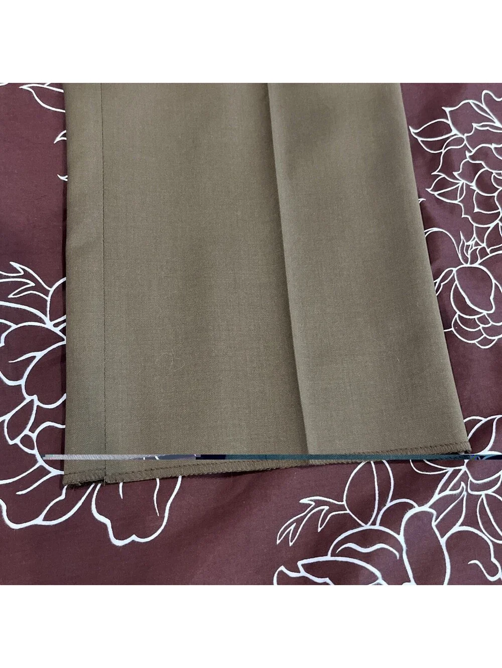 NWT PAZONI MENS DRESS PANTS TOBACCO BROWN WAIST 38 UNHEMMED MADE IN ITALY RP$195